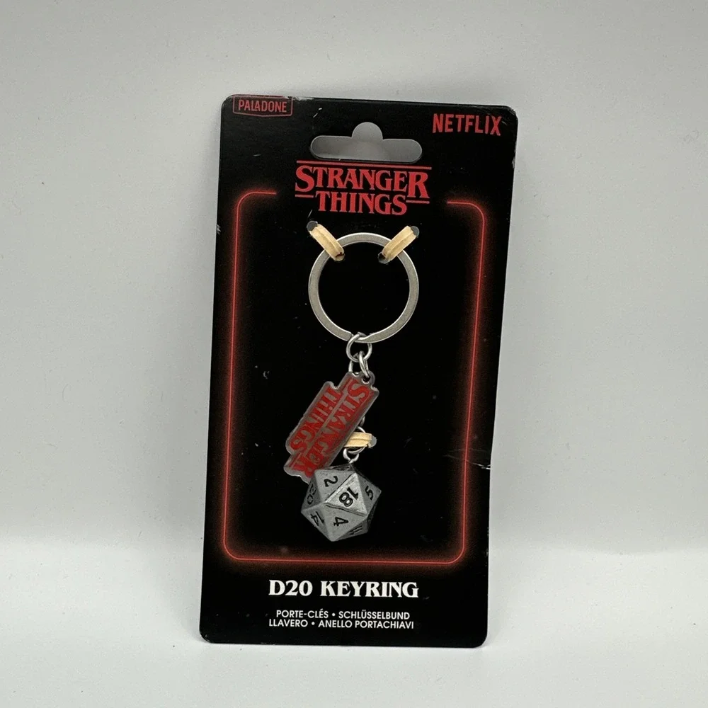 Stranger Things D20 Keyring Netflix‎ 20 sided dice NEW, Free Shipping